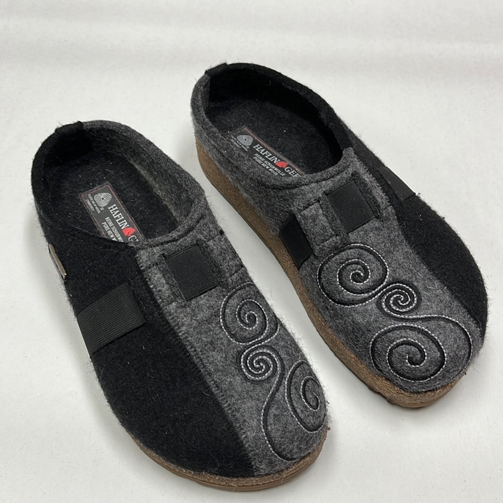 Halflinger Wool Slipper Clogs size 40, women’s 8.5 US